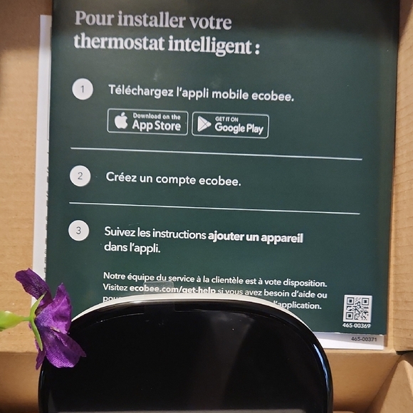 Smart Home Thermostat with Black Display. - Picture 2 of 8